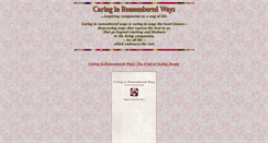 Desktop Screenshot of caringinrememberedways.org